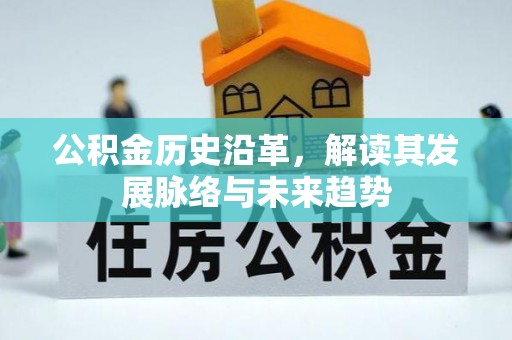 助手公积金历史沿革，解读其发展脉络与未来趋势