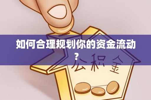 助手如何合理规划你的资金流动？