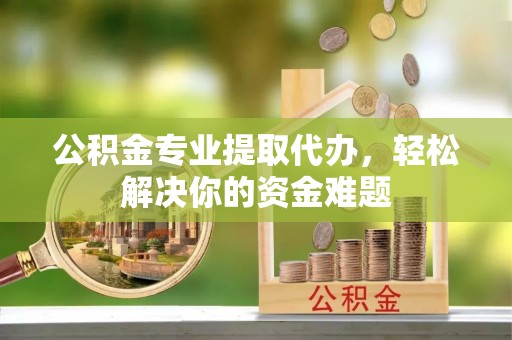助手公积金专业提取代办，轻松解决你的资金难题
