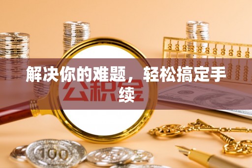 助手解决你的难题，轻松搞定手续