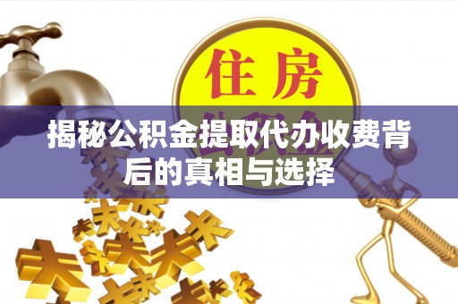 助手揭秘公积金提取代办收费背后的真相与选择