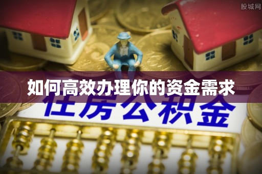 助手如何高效办理你的资金需求