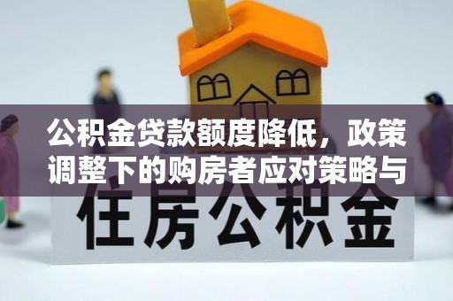 助手公积金贷款额度降低，政策调整下的购房者应对策略与未来趋势