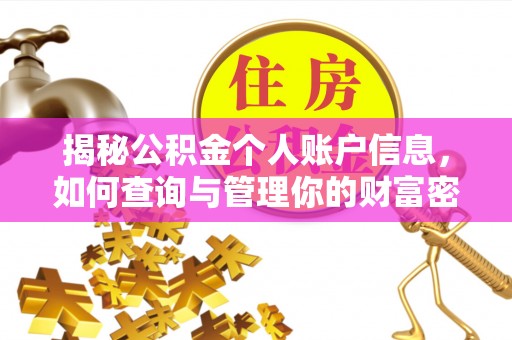 助手揭秘公积金个人账户信息，如何查询与管理你的财富密码