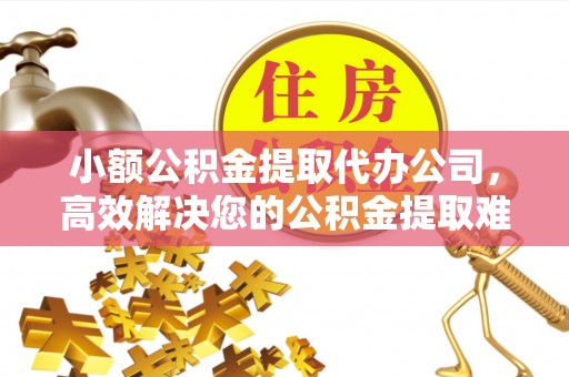 助手小额公积金提取代办公司，高效解决您的公积金提取难题