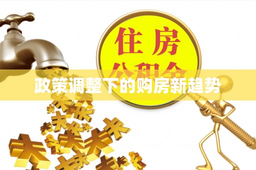 助手政策调整下的购房新趋势
