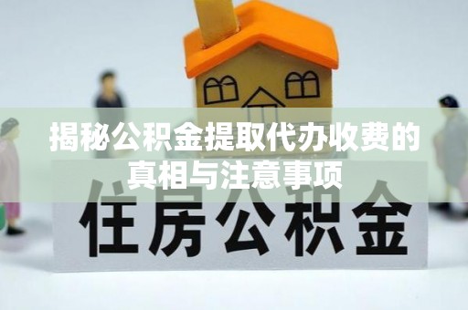 助手揭秘公积金提取代办收费的真相与注意事项