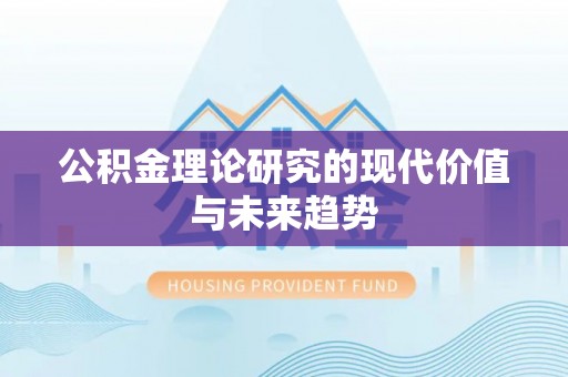 助手公积金理论研究的现代价值与未来趋势