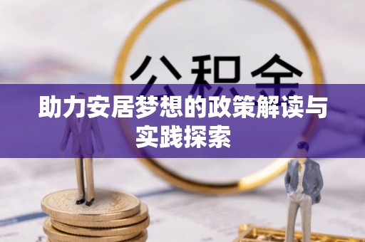 助手助力安居梦想的政策解读与实践探索
